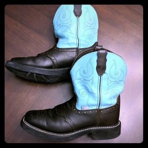Justin ladies square-toed cowboy boots